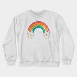 Rainbow Flower Crewneck Sweatshirt